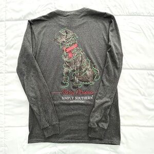 Simply Southern “Merry Christmas” dog with lights. Size Small